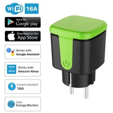LaBlanc - Green waterproof outdoor socket, timer, Smart plug