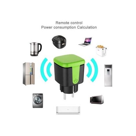 LaBlanc - Green waterproof outdoor socket, timer, Smart plug