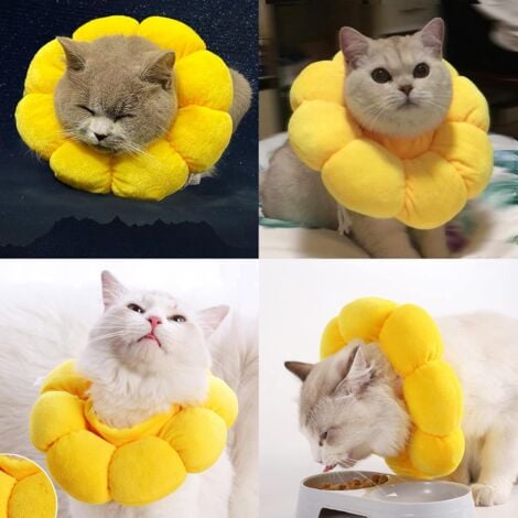 LaBlanc - 2PCS Cat Dog Collars, Soft and Comfortable Adjustable Cat and Puppy Collars, Anti-Biting Protection, Anti-Licking After Surgery, Protection Prevention of Infections