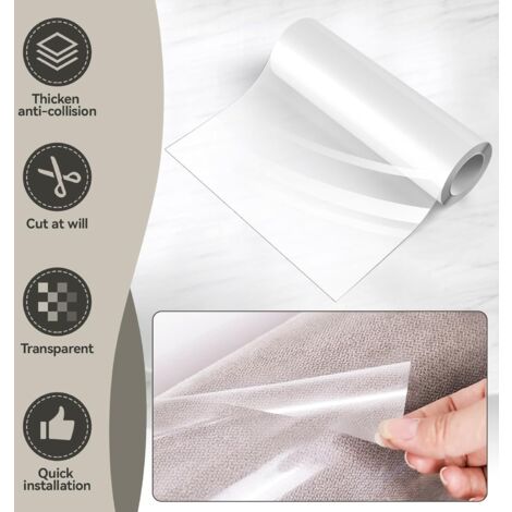 LaBlanc – Cat Sofa Protector Anti-Scratch 30cm x 5m Transparent Sticker Self-Adhesive Roll Scratch Protector, for Furniture Door Wall Carpet Countertops