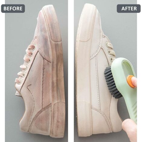 2 PCS Shoe Brush, Cleaning Brush with Liquid Box, Multifunctional Cleaning Brush, Household and Kitchen Cleaning Tools