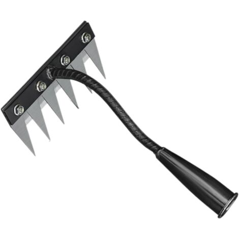 Weeding Rake, Garden Rake, Garden Tools, Carbon Steel Garden Weeding Rake, Hand Tool for Weeds Remover, Garden Claw, 6 Teeth