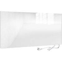 VIESTA® Calefactor Infrarrojo de Cristal 580 W – Panel de Calefacción Eficiente con Tecnología Carbon Crystal y Interruptor de Encendido/Apagado – Radiador de Pared Plano de Cristal de Seguridad