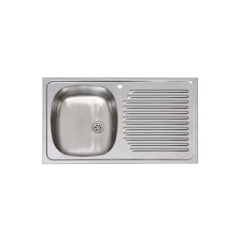 Fregadero Cocina Cuadrado 80X51Cm 1 Seno 1Escurridor Inox Practic