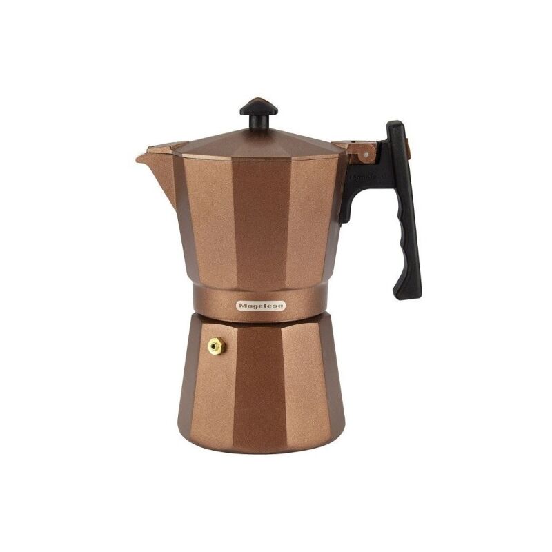 Cafetera Italiana Induccion 12Tz Alu Cobre Jamaica Magefesa