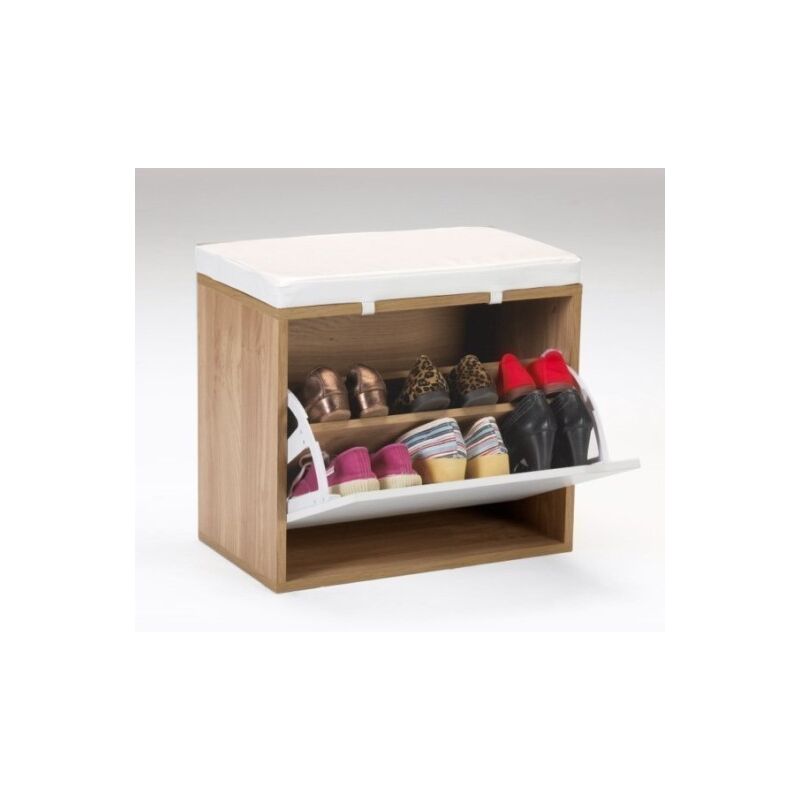 Zapatero Orden 1 Puerta 50X46X30Cm Mad Banco Kitcloset