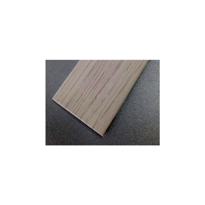 Pletina Perfilada 35Mmx1Mt 1/2Caña Adhesivo Pvc Roble