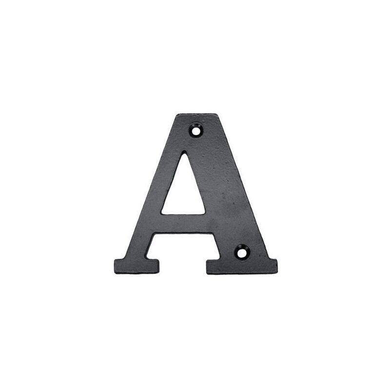 Letra Señal Clavar 100Mm "A" Hierro Forjado Negro