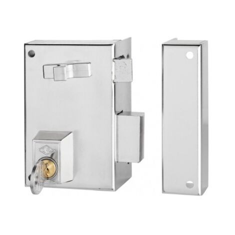 Cerradura Sobreponer 60X35Mm 56A60D/0 Niquel Picaporte/Palanca Derecha Cvl