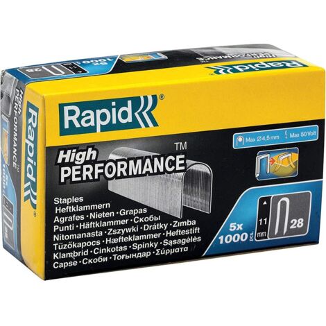 Grapa Elec Cable 11Mm Nº28 Rapid 5.000 Pz (1/5)