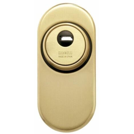 Escudo Cilindro 1850Ss-2 Oro Alta Seguridad Cerrado Conico Mcm