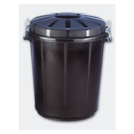 Denox DEN080 Cubo Industrial 70 litros. Negro, ø495x585 mm