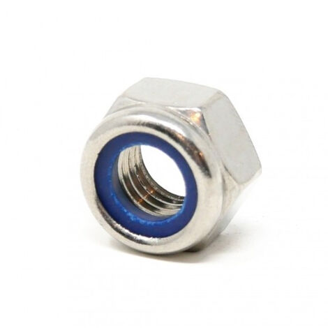 Tuerca Hexagonal Din 985 8.8 M-10 Autoblo Cincada Fontana 100 Pz