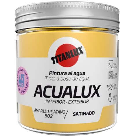 Pintura manualid. al agua 75 ml ama/pno satin. acualux titan