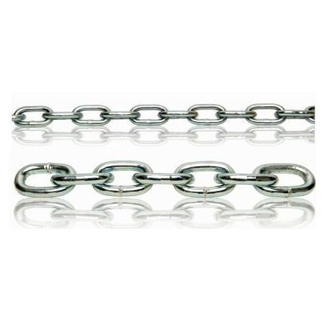 Cadena Industrial 8Mm 20Mt Eslabon Recto Cincado Ciro 25 Kg