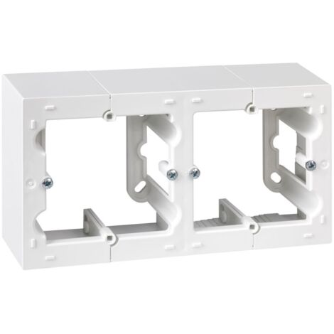 SIMON CAJA DOBLE DE SUPERFICIE BLANCO SERIE 10 F1090752030