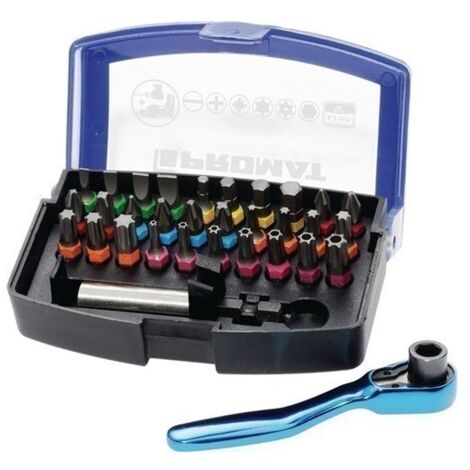 Surtido de puntas 33 piezas slot / PH / PZD / T / 6KT. / Trinquete PROMAT