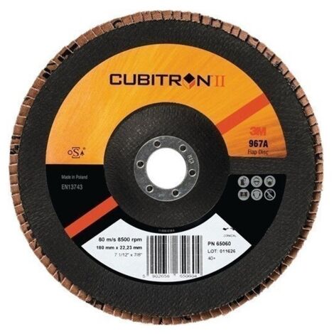 Disco Abrasivo Laminas Cubitron™Ii 967A Ø125Mm Conico Gr.80