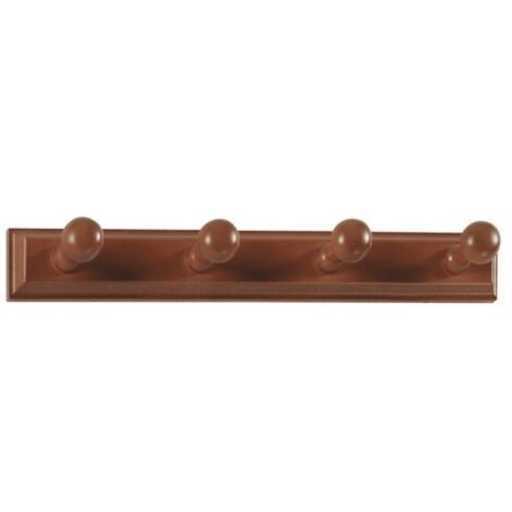 Colgador Pared Atornillar Herdasa Madera Nogal 4G Lacada 134-Nogal (1/5)