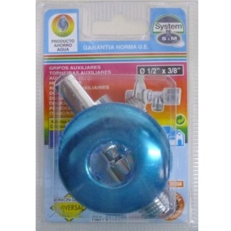 Llave Fontanero Regulacion 1/2"X3/8" 1/4 Vuelta S M