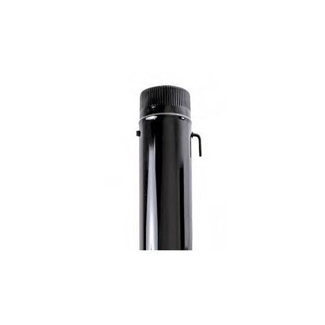 Tubo estufa con llave 120mm acero esmaltable ne exoleña exoj (1/3)
