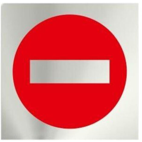 Señal 120X120Mm Inox Adh Prohibido El Paso Rd727025