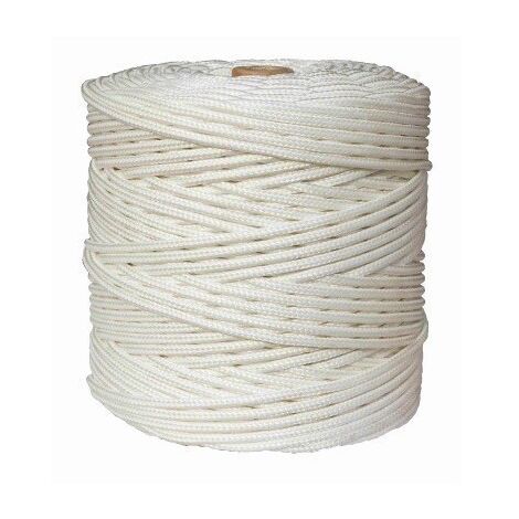 Cuerda Trenzada  05Mm Polipropileno Blanco Hyc 200 Mt