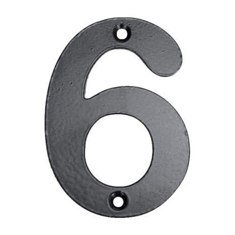 Numero señal atorn. 100mm "6" forjado ne el zorro (1/4)