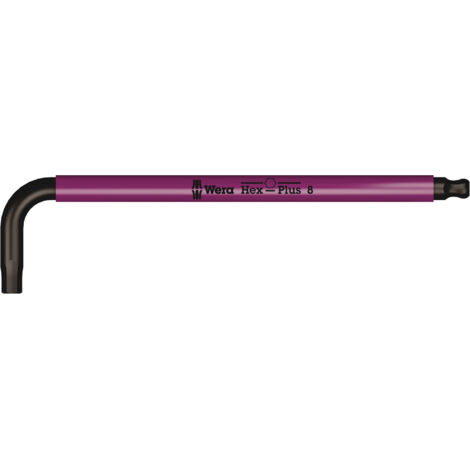 Llaves masculinos acodado Multicolor, sistema métrico, Blackláser, Hex-Plus, 8 mm Multicolor Wera