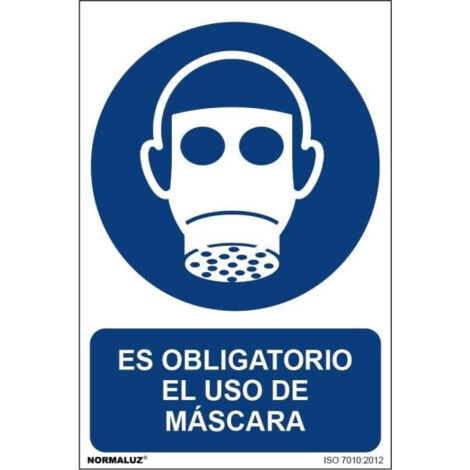 Señal 210X300Mm Pvc Uso Obligatorio Mascara Rd20007