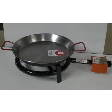 Paellero gas butano 1 fuego 30cm + p.32cm h. m300 la ideal