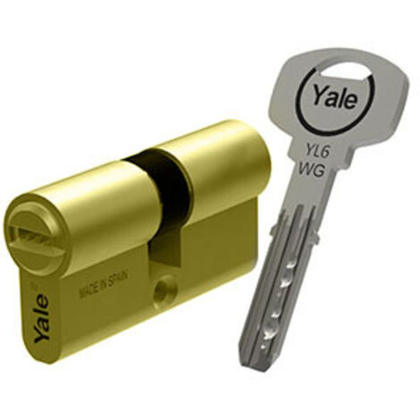 YALE AZBE CILINDRO EUROPERFIL SEGURIDAD YL63535LT ANTIBUMPING (1/3)