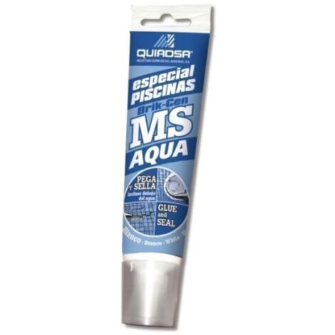 Adhesivo Sellador Polimero 125 Ml Blanco Brik-Cen Ms-Aqua Tubo Quia