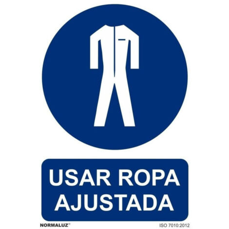 Señal 210X300Mm Pvc Uso Obligatorio  Ropa Ajustada Rd20025