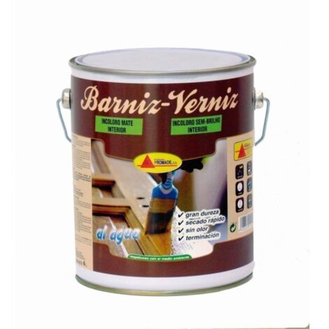 Barniz Madera Interior Mate Al Agua 4Lt Abtm106 Promade