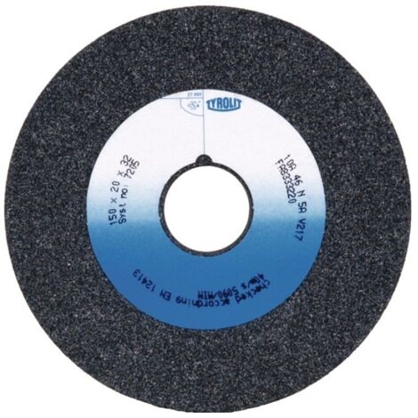Muela Herramienta Electrica Desbaste Plana 200X20X40Mm 10 A36 Acero Gris