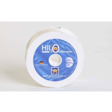 Hilo Tiralineas 01Mm Nylon Blanco  Monofilamento Hyc 100 Mt