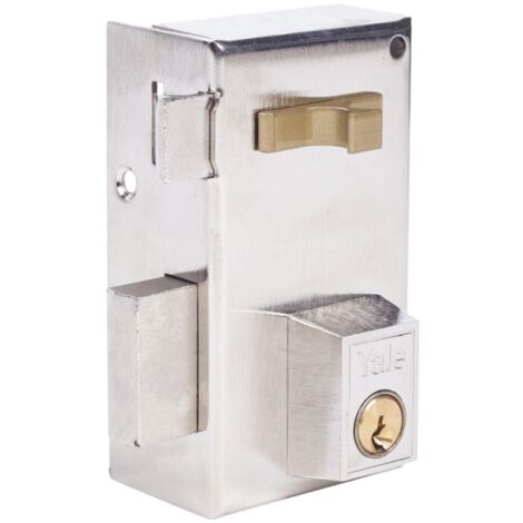 Cerradura Sobreponer 60X35Mm 56A60Ihn Hierro Niquel Picaporte/Palanca Izquierda Yale (1/2)