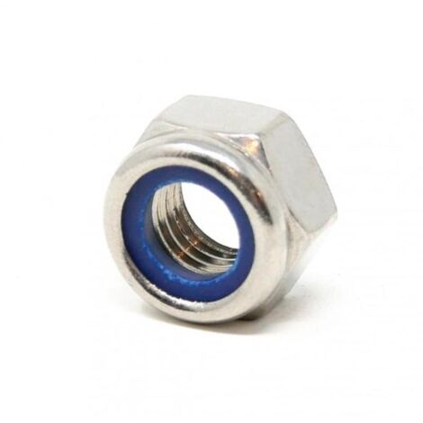 Tuerca Hexagonal Din 985 8.8 M-08 Autoblo Cincada Fontana 100 Pz (1/2)