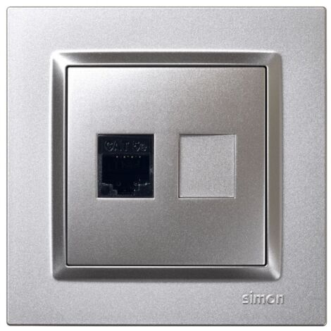 Base Ethernet Rj45 Empotrar Alum Serie 10 Simon