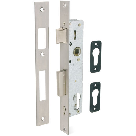 Cerradura Metalica Embutir 25X20Mm 221028Ai Inox Picaporte/Palanca Deslizante Tesa