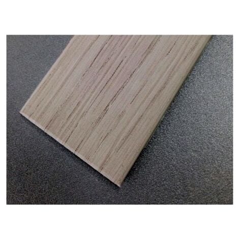 Pletina Perfilada 35Mmx1Mt 1/2Caña Adhesivo Pvc Roble