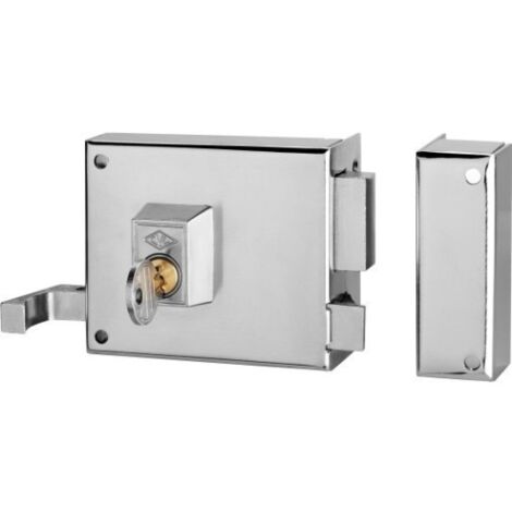 Cerradura Sobreponer 100X60Mm 125Ar10I/0 Niquel Picaporte/Palanca Izquierda Cvl