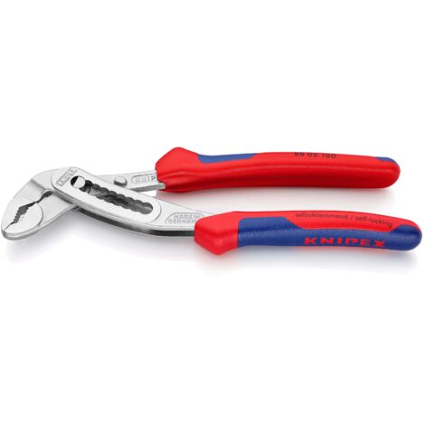 KNIPEX 88 05 180 Alligator® Tenaza de agarre con mangos multicomponentes cromado 180 mm