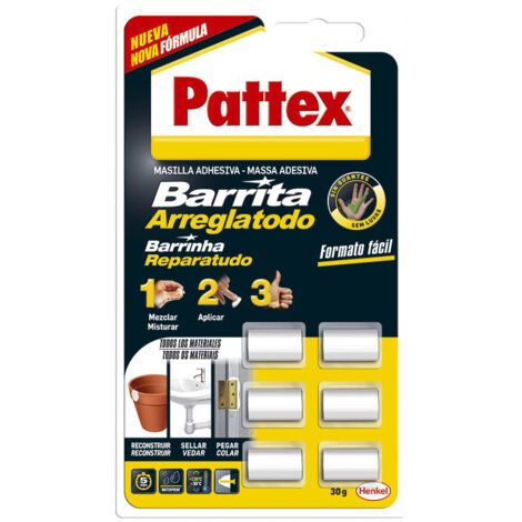 Barrita arreglatodo blister 6 dosis 2668469 pattex