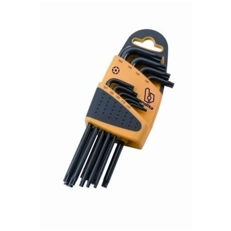 Llave allen torx 1,5-10mm e/dura acodada bianditz 9 pz