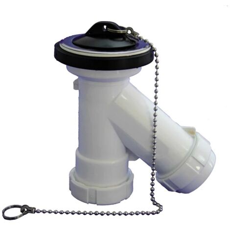TECNOAGUA SIFON PVC SIN /BOTELLA CON TAPON SALIDA CURVA 70 1 1/2" 40