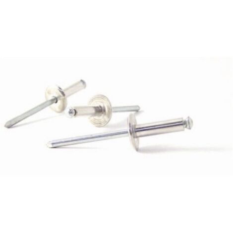 Remache Fijacion Flor 4,8X24Mm Cabeza Ancha Aluminio Bralo 150 Pz (1/2)