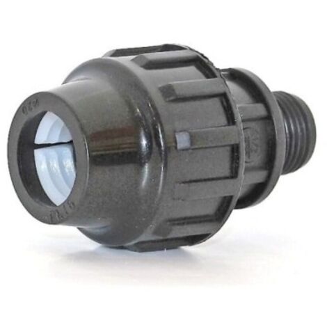 Enlace Riego Manguera  M Ø 32Mm-1" Roscado  Fitting Polipropileno  Natuur (1/2)