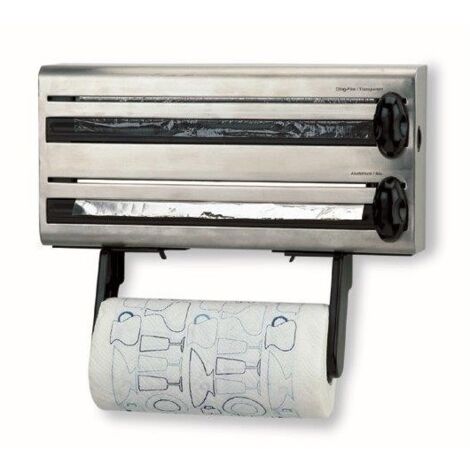 Portarollos LACOR cocina triple inoxidable 60701